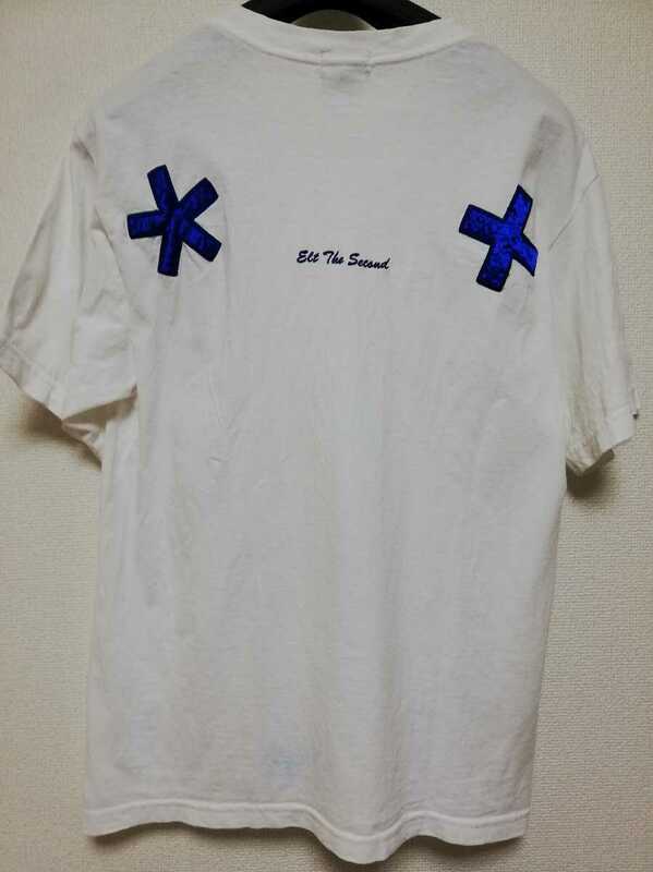 【即決】90s M&M CUSTOM PERFORMANCE ELT 2周年 サテンパッチ tシャツ Mサイズ エムアンドエム 初期 オールド