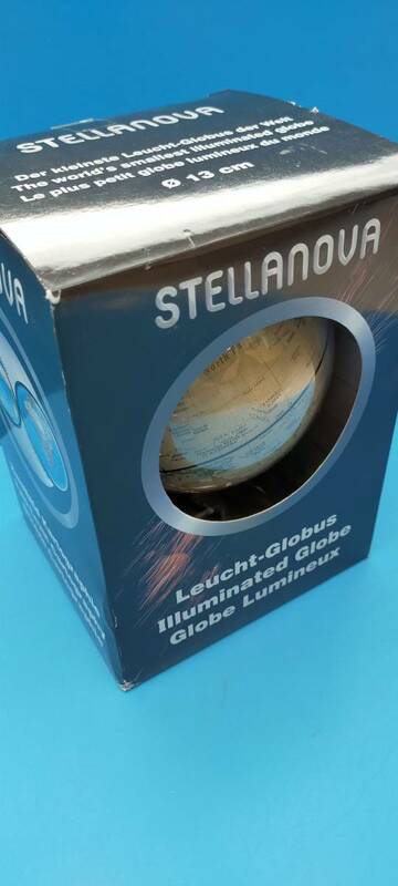 ドイツ STELLANOVA ステラノバ社製 地球儀 デザイン モダン 13ｃｍ アンティーク　イルミネーションライト