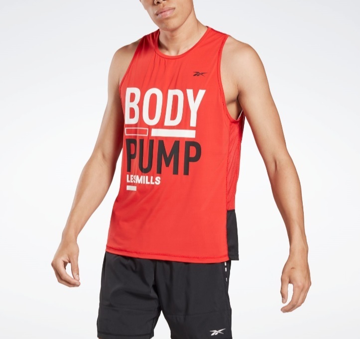 O　タンクトップ★レズミルズ【2020春夏新作】LES MILLS BODYPUMP アクティブチル シングレット LES MILLS BODYPUMP ACTIVCHILL Singlet