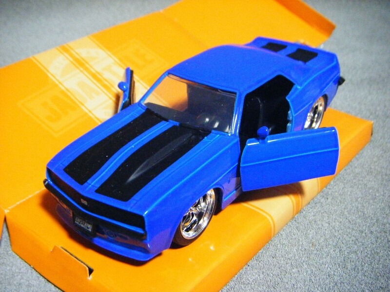 ■ Jada Toys BIGTIME MUSCLEジャダトイズ　1/32『1969 CHEVROLET CAMARO ブルー シボレーカマロ ダイキャストミニカー』