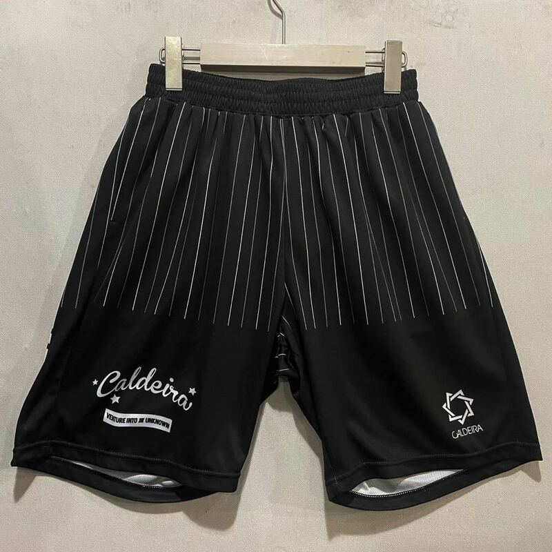 メール便可能! CALDEIRA (キャルデラ) プラクティス パンツ (L) BLACK 9007 | futsal soccer フットサル サッカー プラパン ブラック