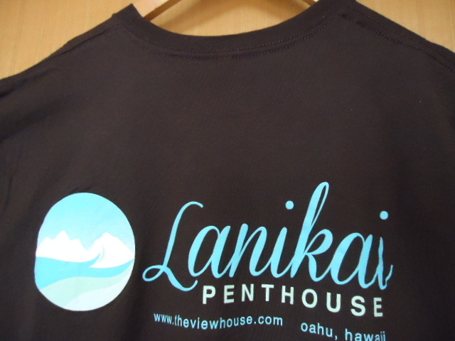 即決　ハワイ　Lanikai PENTHOUSE　Ｔシャツ　こげ茶色　Ｌ　ラニカイ