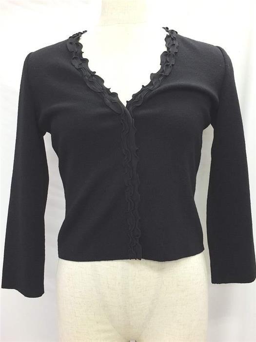 フォクシー　FOXEY　カーディガン　サイズ40　21155 黒　フォクシー ニューヨーク　 レディース AH-141【中古】