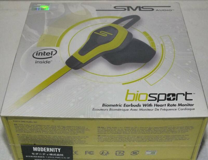 SMS Audio BioSport インテル社製心拍計搭載スポーツ用 インイヤーヘッドフォン 未使用断捨離