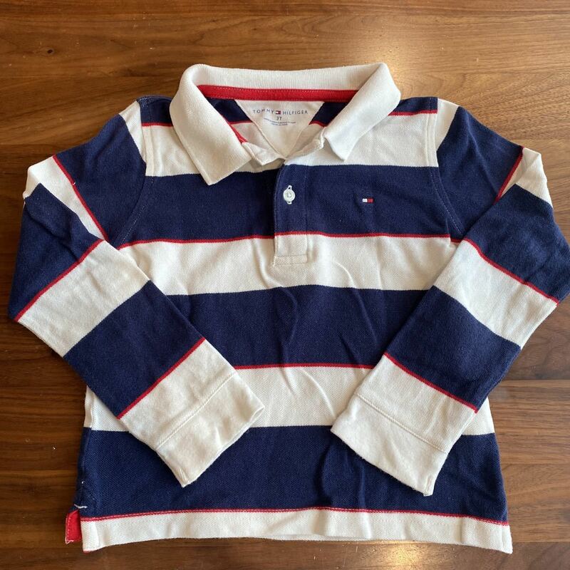 トミーヒルフィガー　長袖ポロシャツ　キッズ　90cm TOMMY HILFIGER