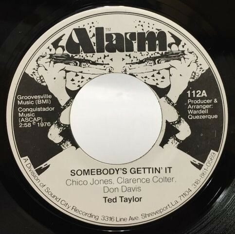 TED TAYLOR/SOMEBODYS GETTING IT シングルレコード