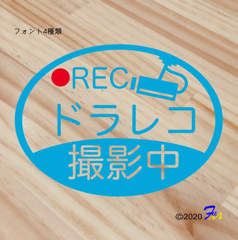 ドライブレコーダー16 ステッカー 文字4種類から選べる 全28色 #drFUMI #ドラレコ