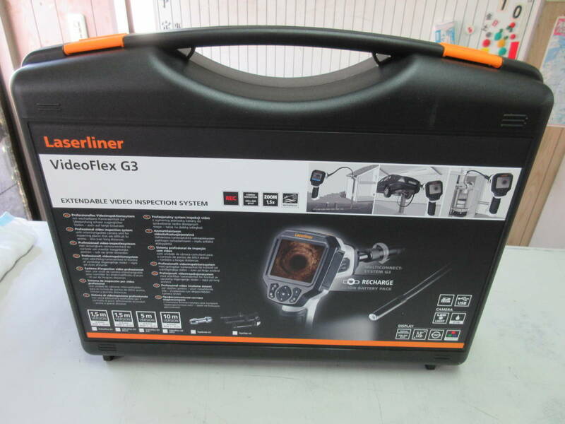 Laserliner UMAREX　工業用内視鏡　ビデオフレックスG3 ウルトラスリム 3.5インチ モニター カメラ　1.5ｍ　マイクロスコープ