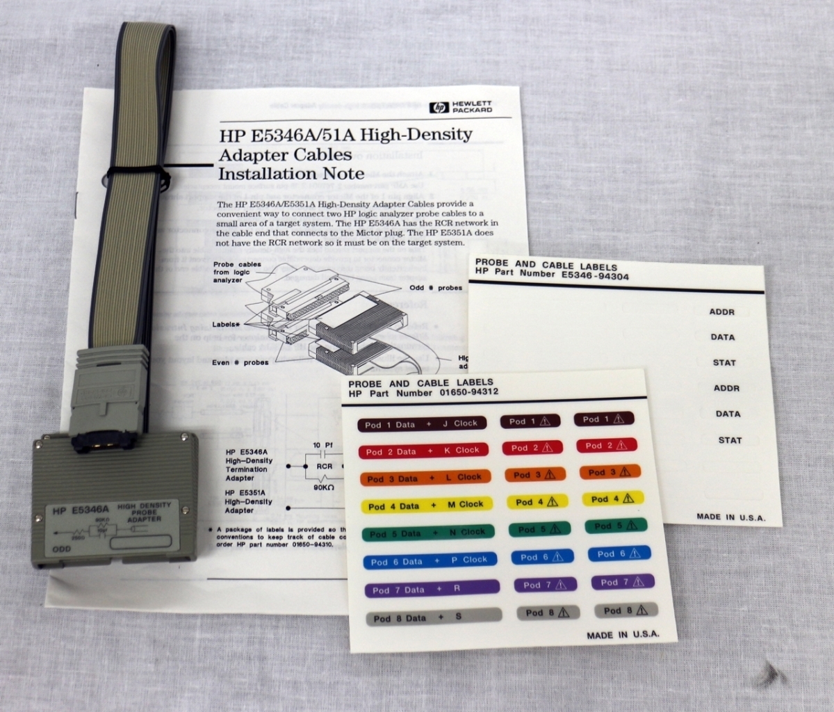 【正常動作品】HP E5346A 34ch Mictorコネクタ用プローブ
