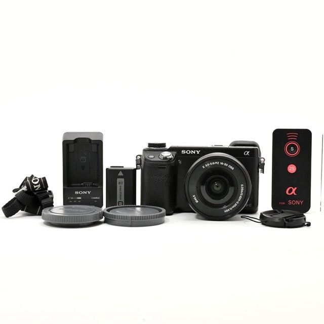 ＜良品＞ SONY ミラーレス一眼カメラ α NEX-6ズームレンズキット ブラック