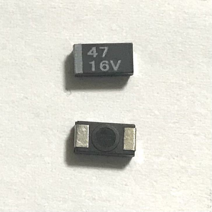 16V 47μF タンタルチップコンデンサ　１０個　新品