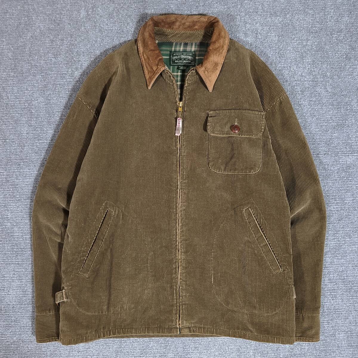 レア　USA製　クリーニング済　80s　POLO COUNTRY　ポロカントリー　ラルフローレン　コーデュロイ　ニュースボーイ　ワークジャケット