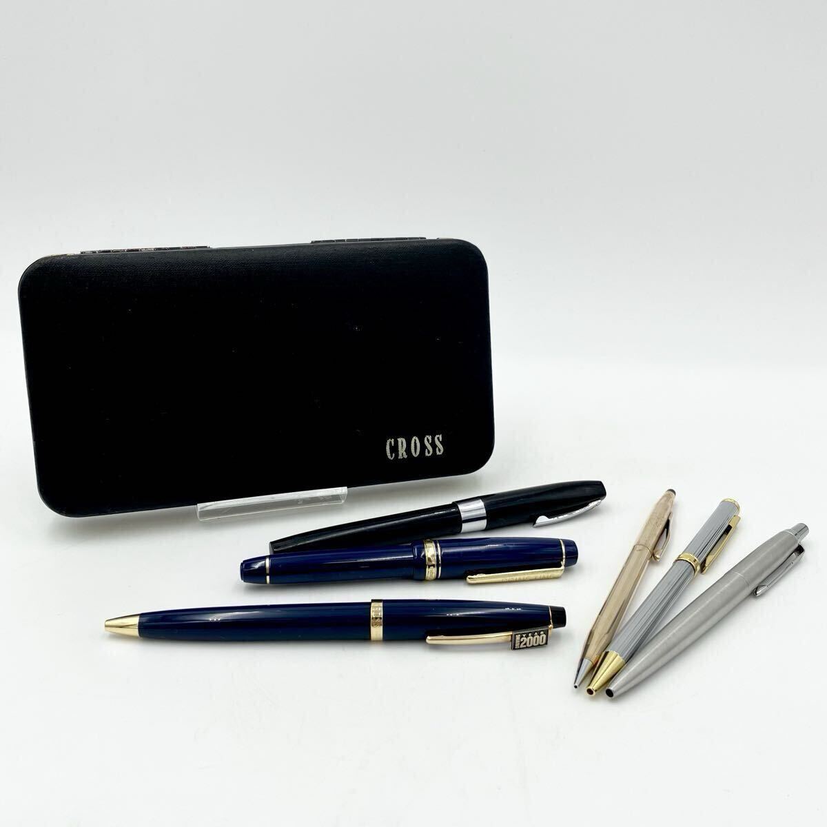 高級筆記用具 万年筆 ボールペン シャープペンシル まとめ6点 14金張り CROSS SHEAFFER PARKER PRIME TIME MIKIMOTO 現状品 中古品