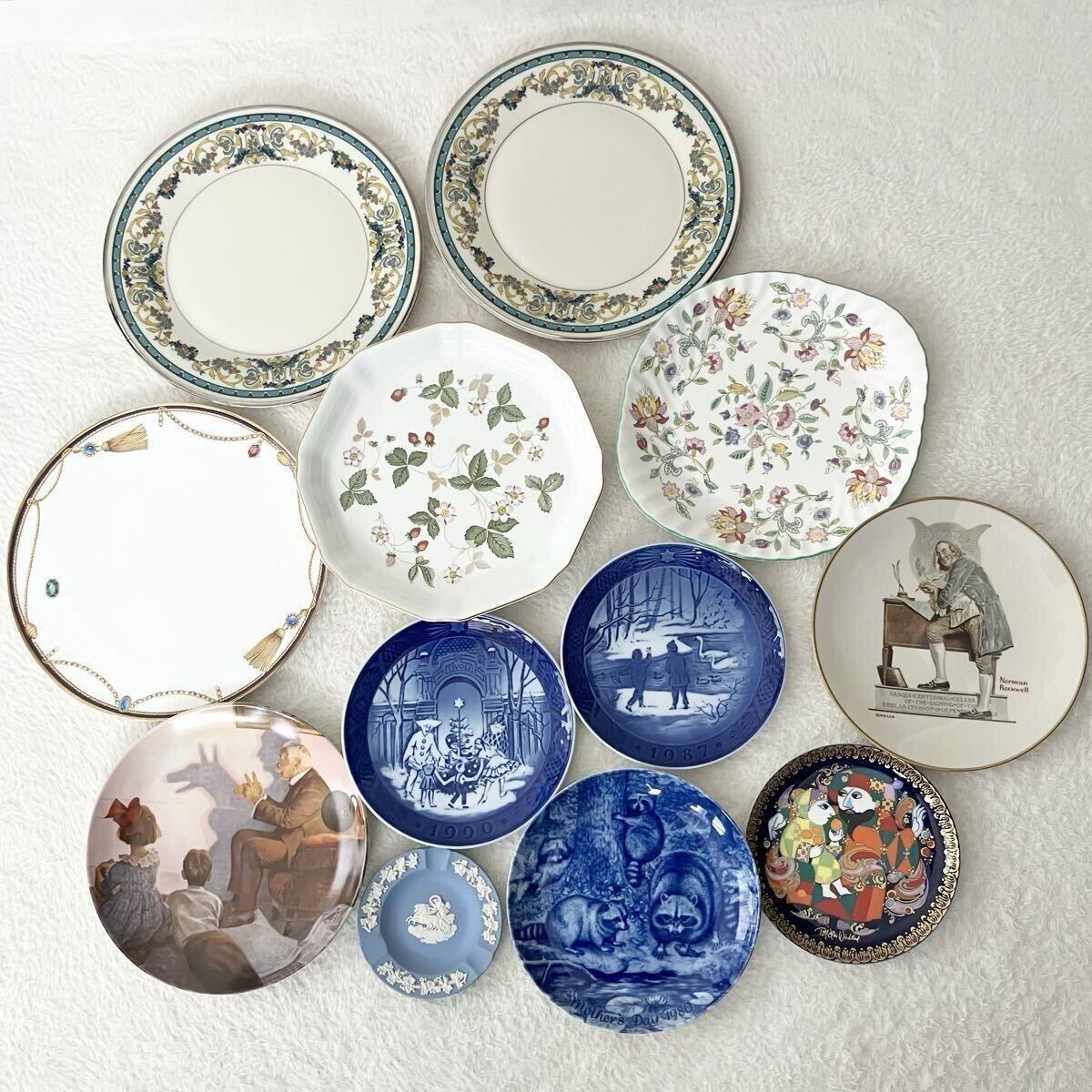 洋食器 まとめ売り 12点セット ROYAL COPENHAGEN WEDGWOOD Minton Lenox など 大皿 小皿 ヴィンテージ 