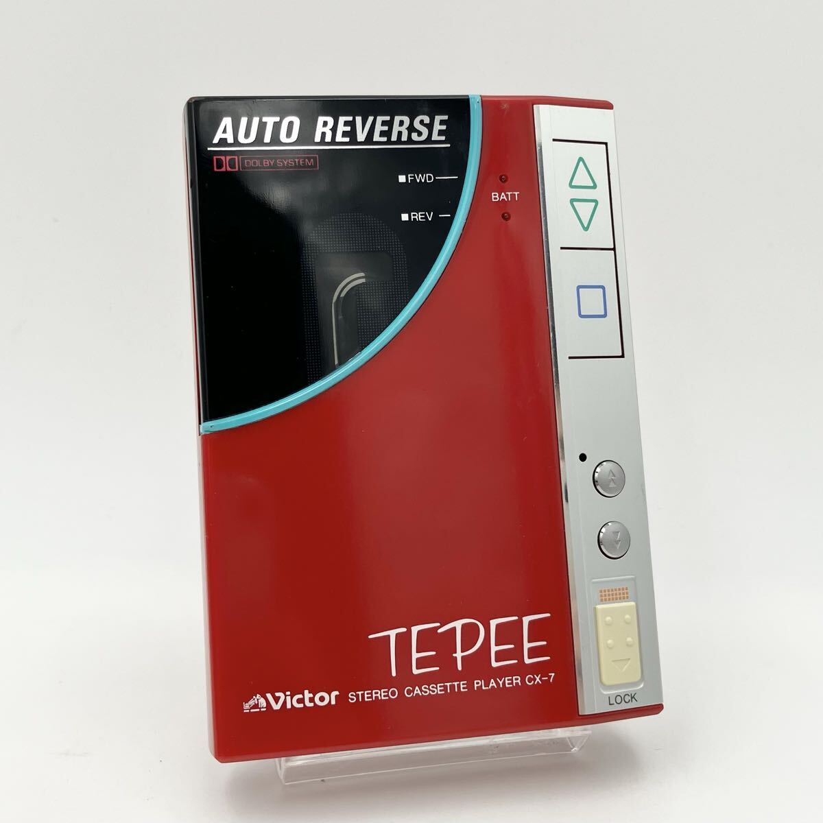 Victor ビクター ポータブルステレオカセットプレーヤー TEPEE CX-7 動作未確認 現状品