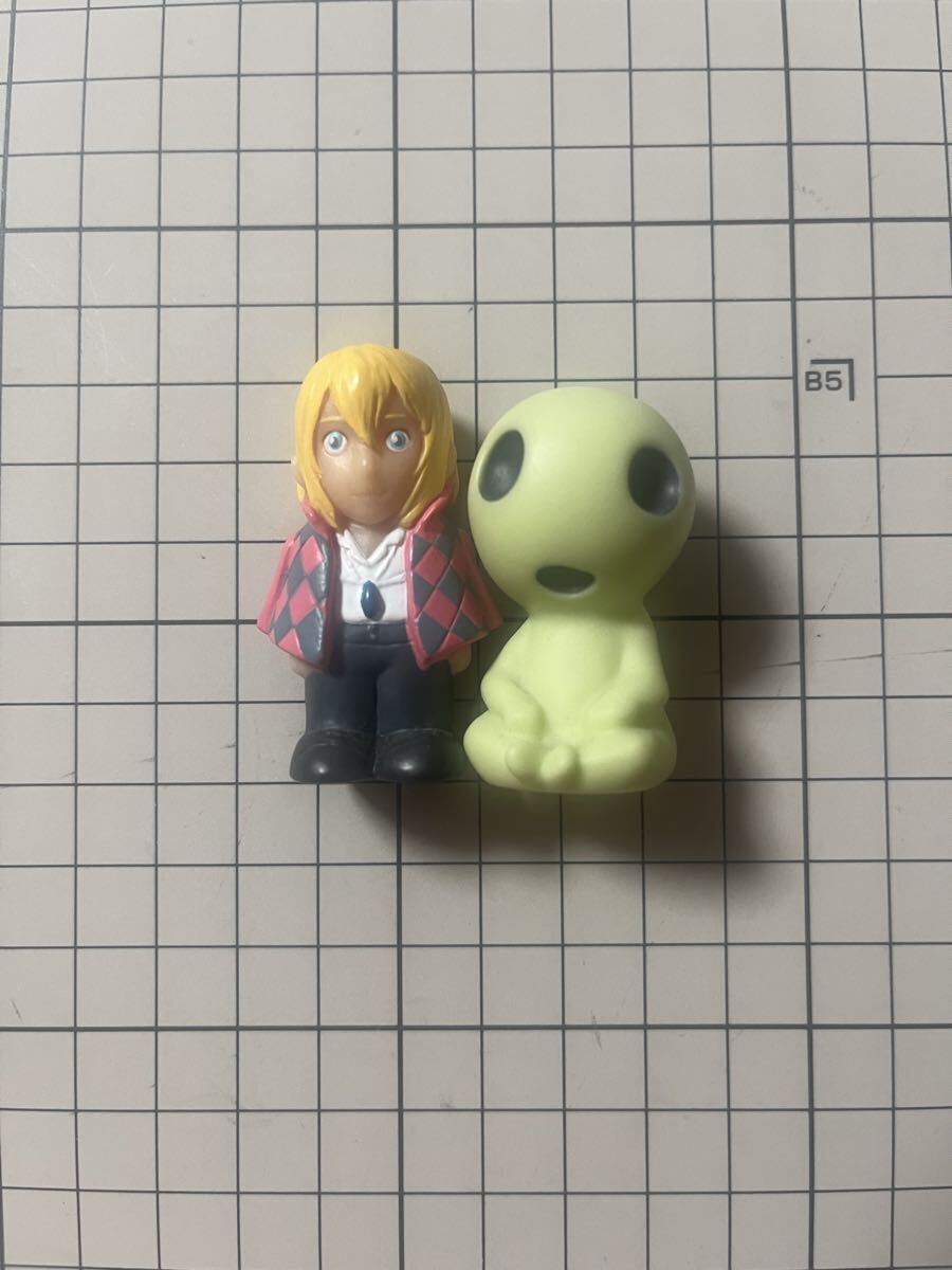 スタジオジブリ　ソフビ指人形　ハウルの動く城　ハウル　もののけ姫　コダマ　Nibariki 二馬力　2004年当時もの