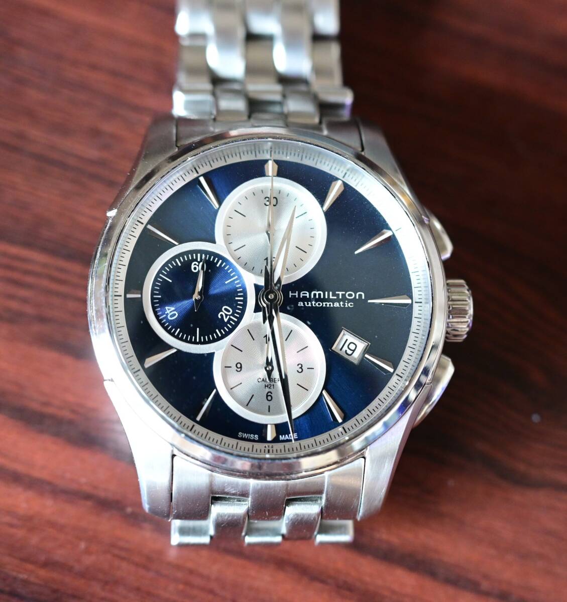 ハミルトン　ジャズマスター　クロノグラフ　H32596141　美品　箱付き