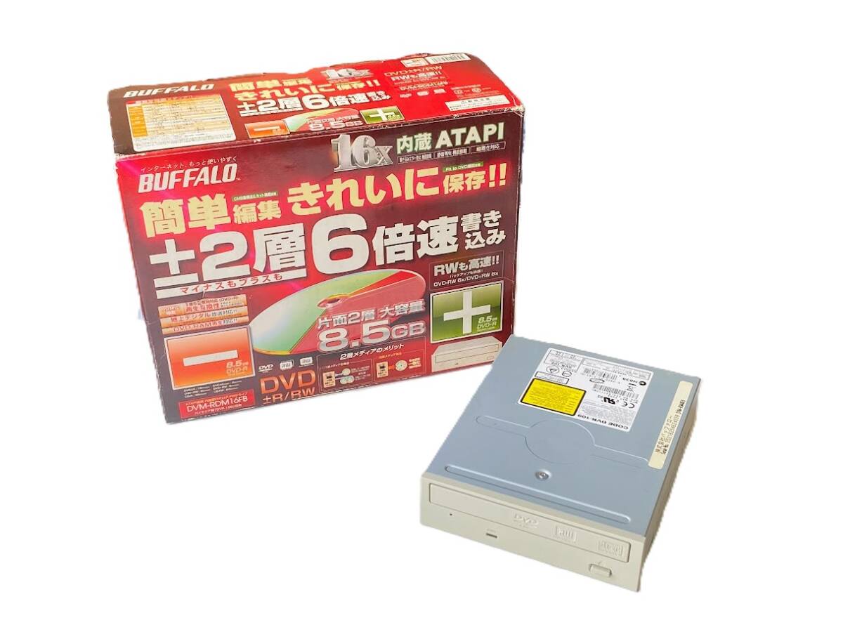 BUFFALO 内蔵型DVD±R/RWドライブ DVM-RDM16FB（パイオニア DVR-109採用) PC DVD