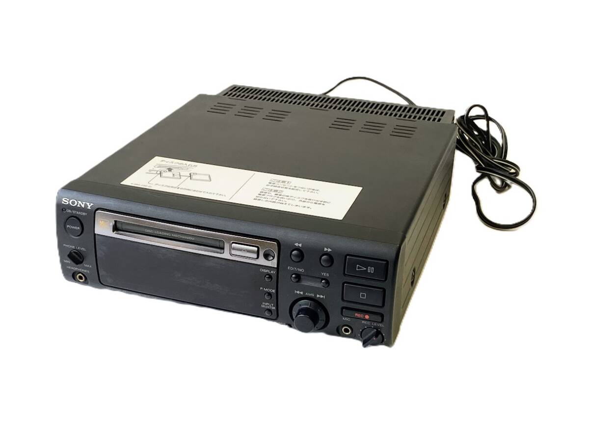 【当時物】SONY ソニー MDレコーダー MDS-102 ミニディスクレコーダー（通電確認済み / 現状品）