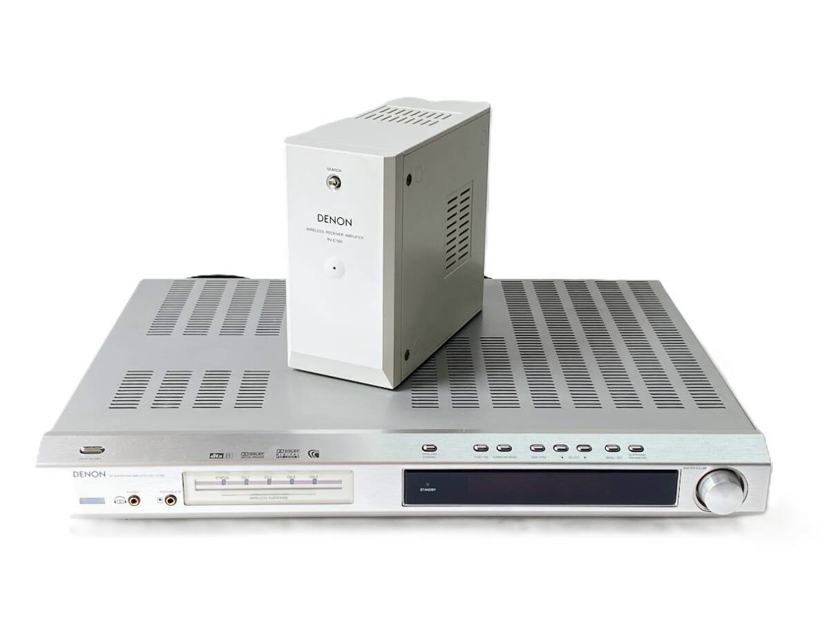 DENON デノン AVサラウンドアンプ AVC-S7000+ワイヤレスレシーバー RV-S7000 セット 通電確認済み 07年製 現状品 オーディオ 機器