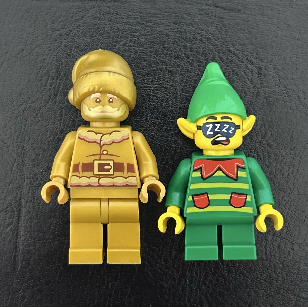 レゴ ミニフィグ LEGO クリスマス サンタクロース ゴールド エルフ 金　2体セット