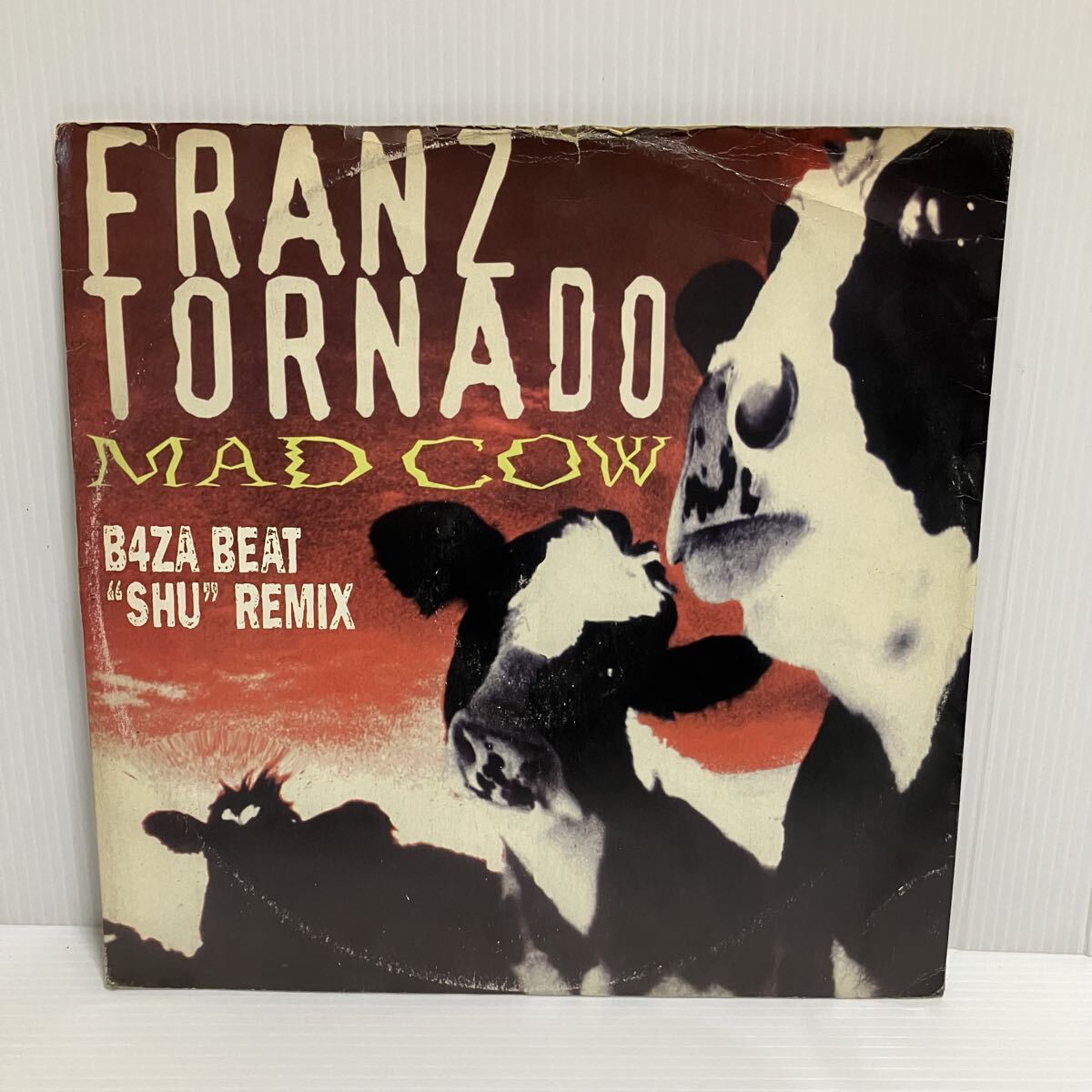 ▲Y629▲LP レコード ユーロビート　MAD COW☆FRANZ TORNADO☆B4ZA BEAT SHUREMIX イタリア盤