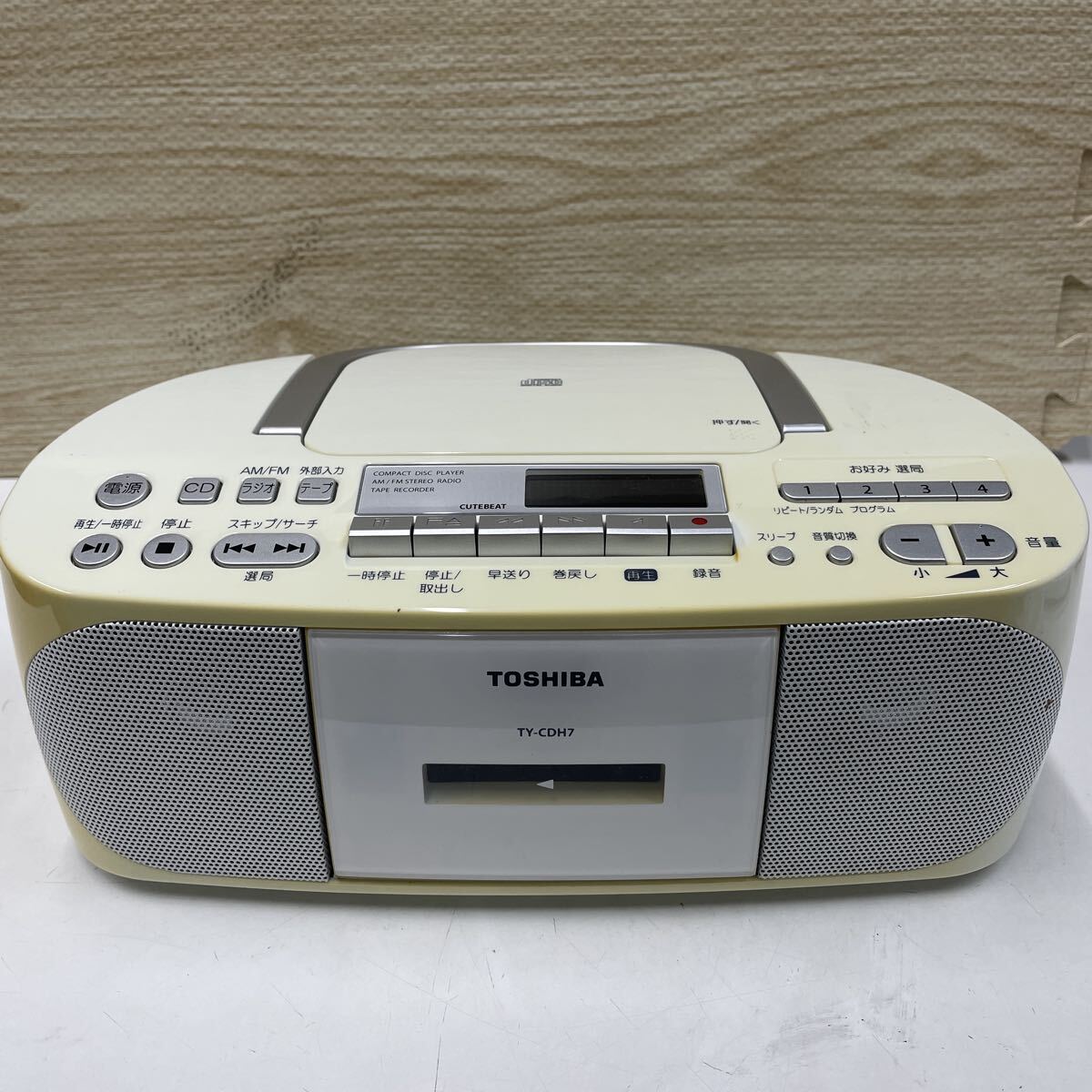 雷216 東芝 CDラジオカセットレコーダー TY-CDH7 TOSHIBA