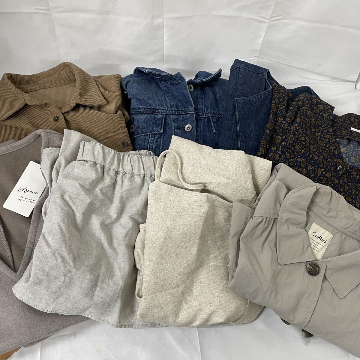 雷216 レディースファッションまとめ売り 8点 ジャケット トップス スカート ワンピース ozoc w closet LEPSIM タグ付き1点有り