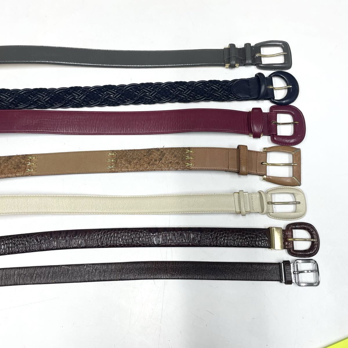 雷216 CORDIER レディース ベルト まとめ売り 7本 レザー セット売り ファッション