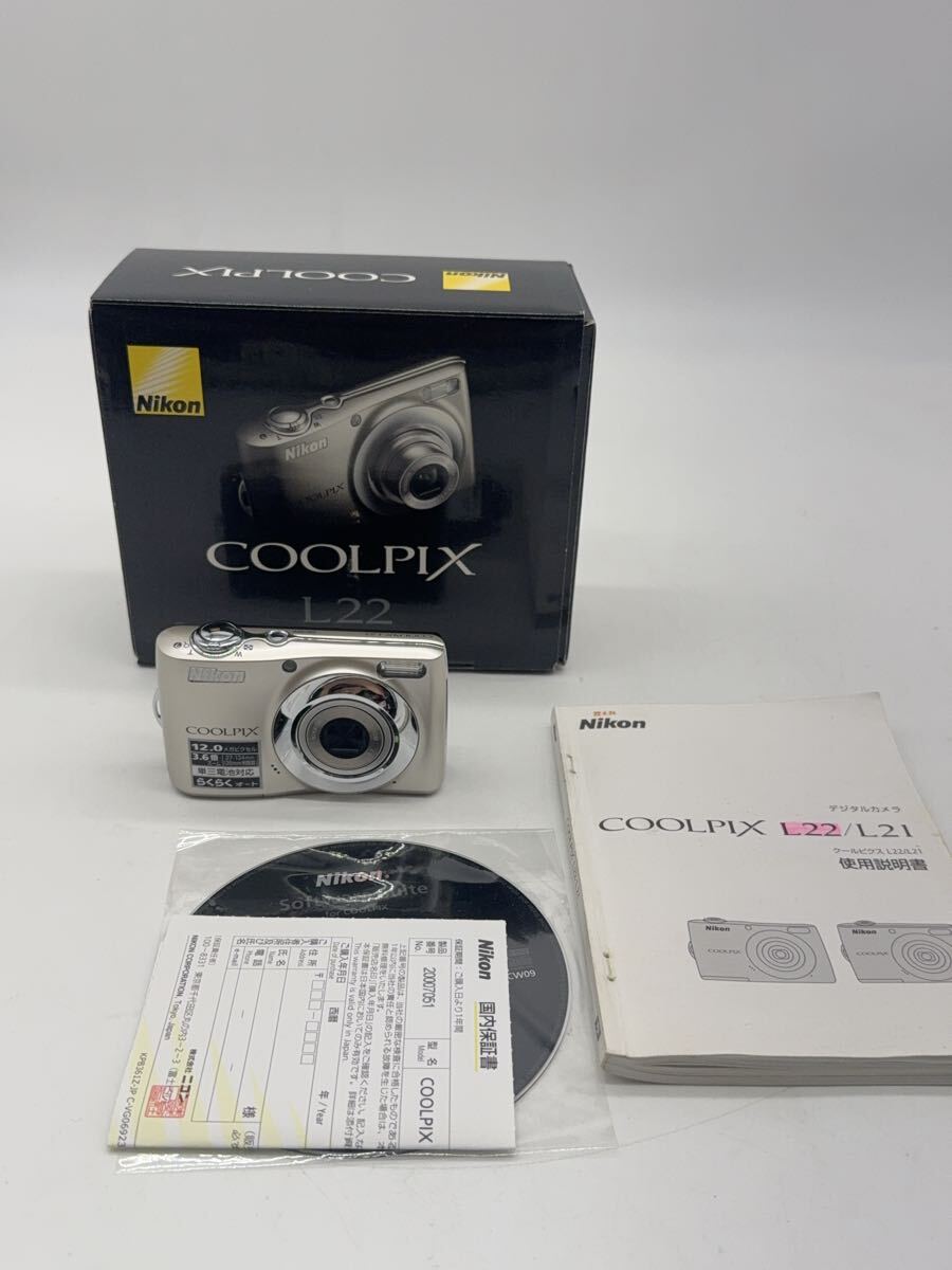 R07 Nikon COOLPIX L22 ニコン クールピクス コンパクトデジタルカメラ コンデジ デジカメ