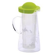 新品 箱入り ルピシア LUPICIA ★ オリジナル ハンディクーラー ハーフ グリーン 600ml 耐熱ガラス 電子レンジ可 取扱い説明書付　