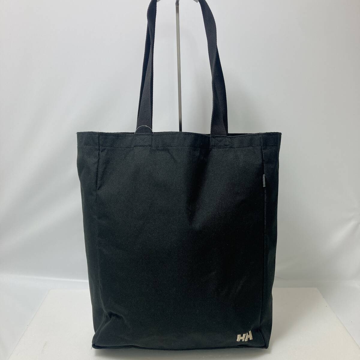 D1339◯ HELLY HANSEN ヘリーハンセン トートバッグ ワンショルダー キャンバス ナイロン ブラック 黒 ユニセックス ロゴ 刺繍