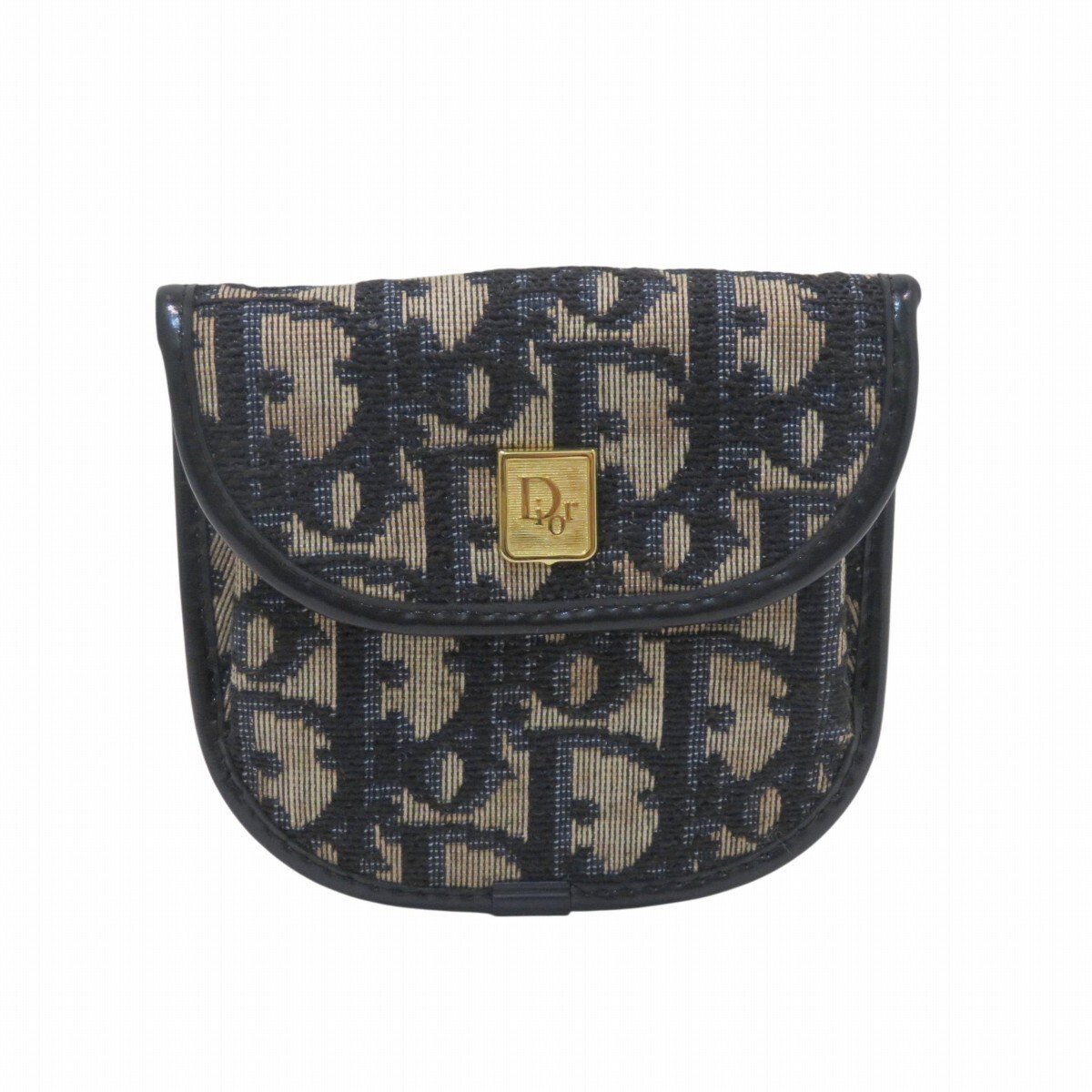 クリスチャンディオール Christian Dior コインケース トロッター キャンバス レザー 中古☆0308