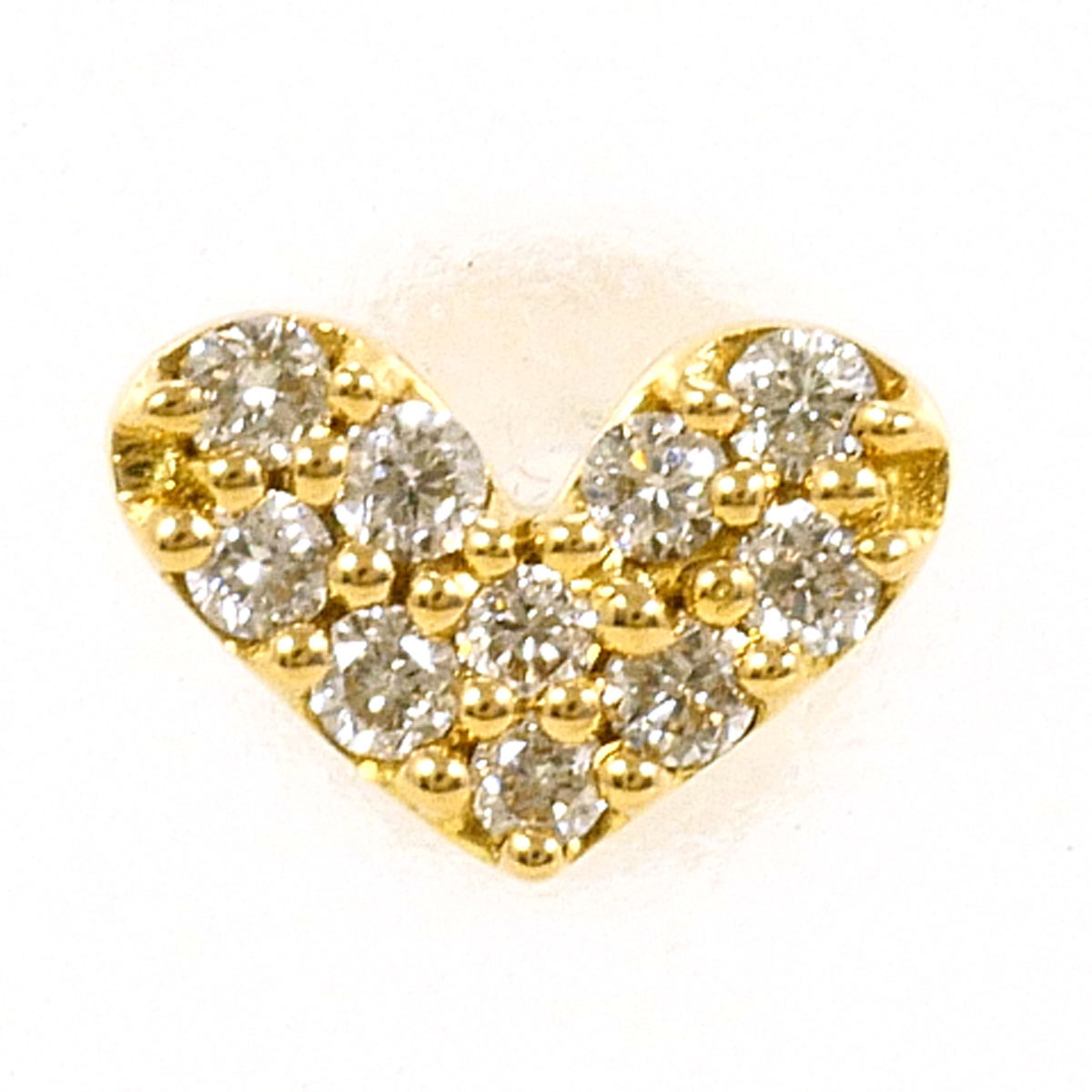 エステール K18YG ピアス(片耳) ダイヤ 0.05ct 総重量約0.3g ジュエリー 中古☆0315