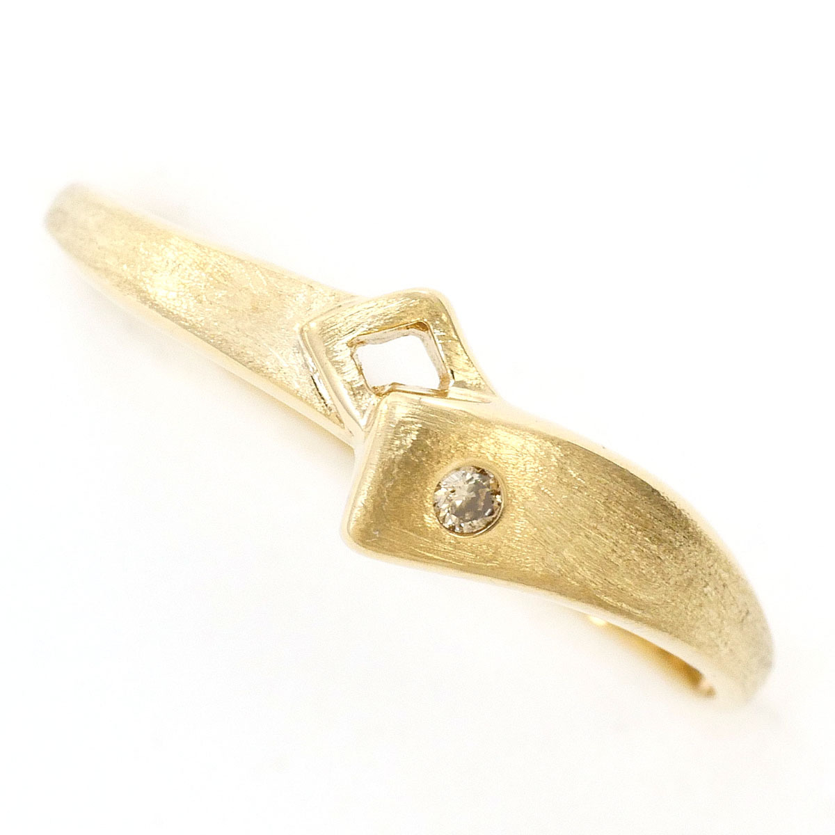 K9YG リング・指輪 11.5号 ダイヤ 総重量約1.0g ジュエリー 中古 美品 送料無料☆0338