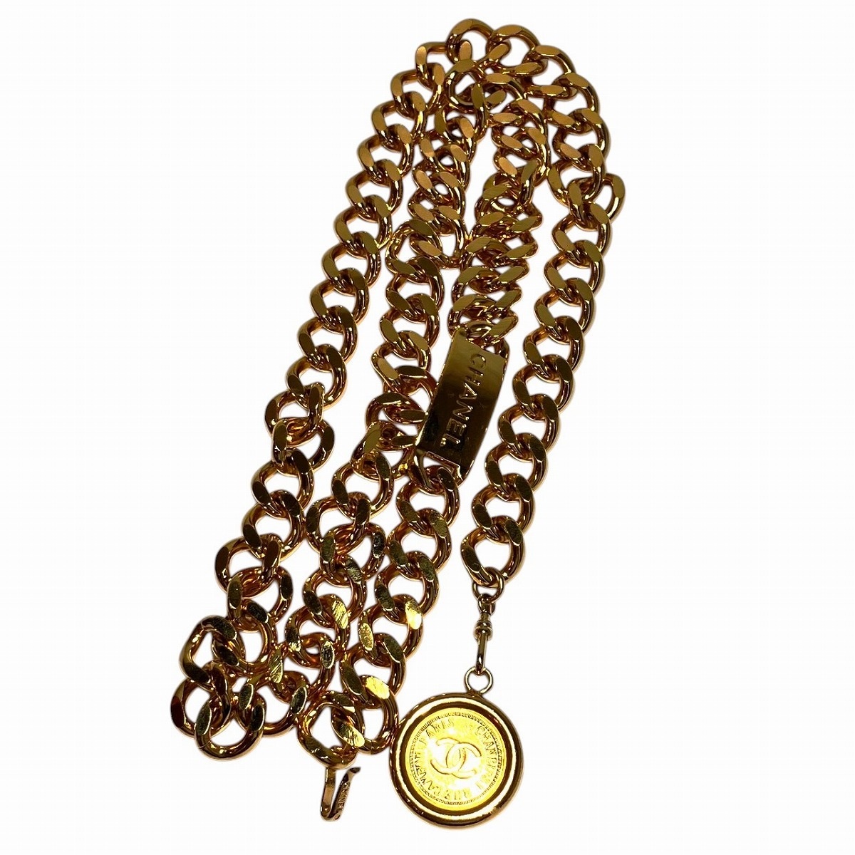 シャネル CHANEL 31 RUE CAMBON チェーンベルト ベルト GP 中古☆0333