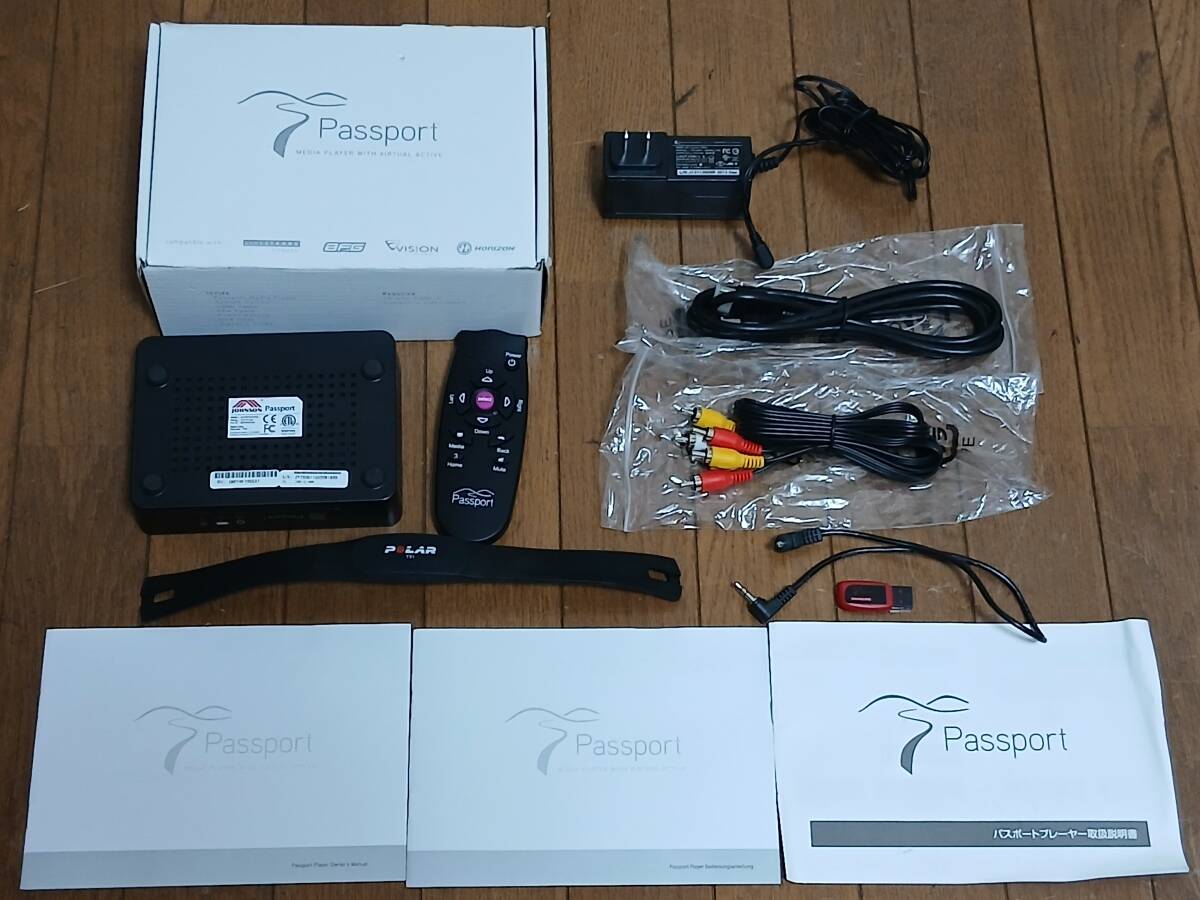 JOHNSON Passport メディアプレーヤー Virtual Active USB Stick リモコン ACアダプター AVケーブル付 元箱 説明書セット 6243