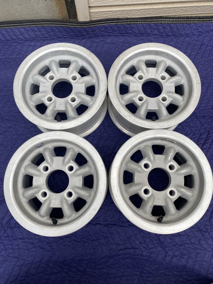 希少 ミニライト マグ ホイール 5J 101.65 旧 ローバーミニ 10インチ 4本 美品 当時物 深リム BMC オースチン モーリス