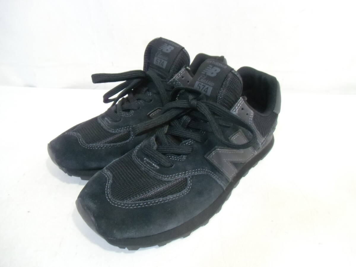□New Balance ニューバランス スニーカー ML574ETE　ALL BLACK(ETE)　27.0　Dワイズ　スエード×メッシュ　黒　