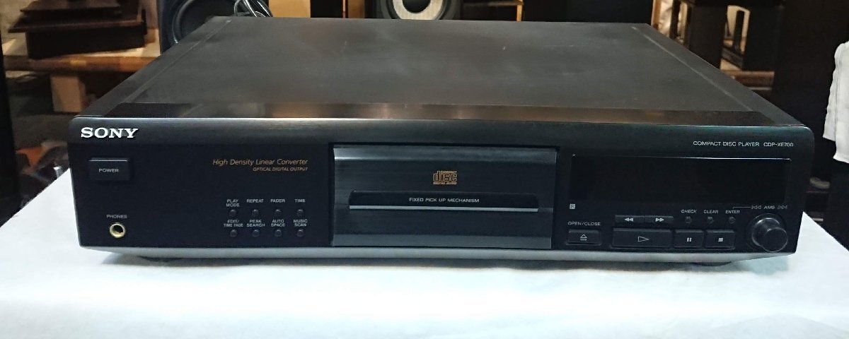 SONY ソニー CDP-XE700 CDプレーヤー コンパクトディスクプレーヤー オーディオ機器 ブラック 中古品 現状品