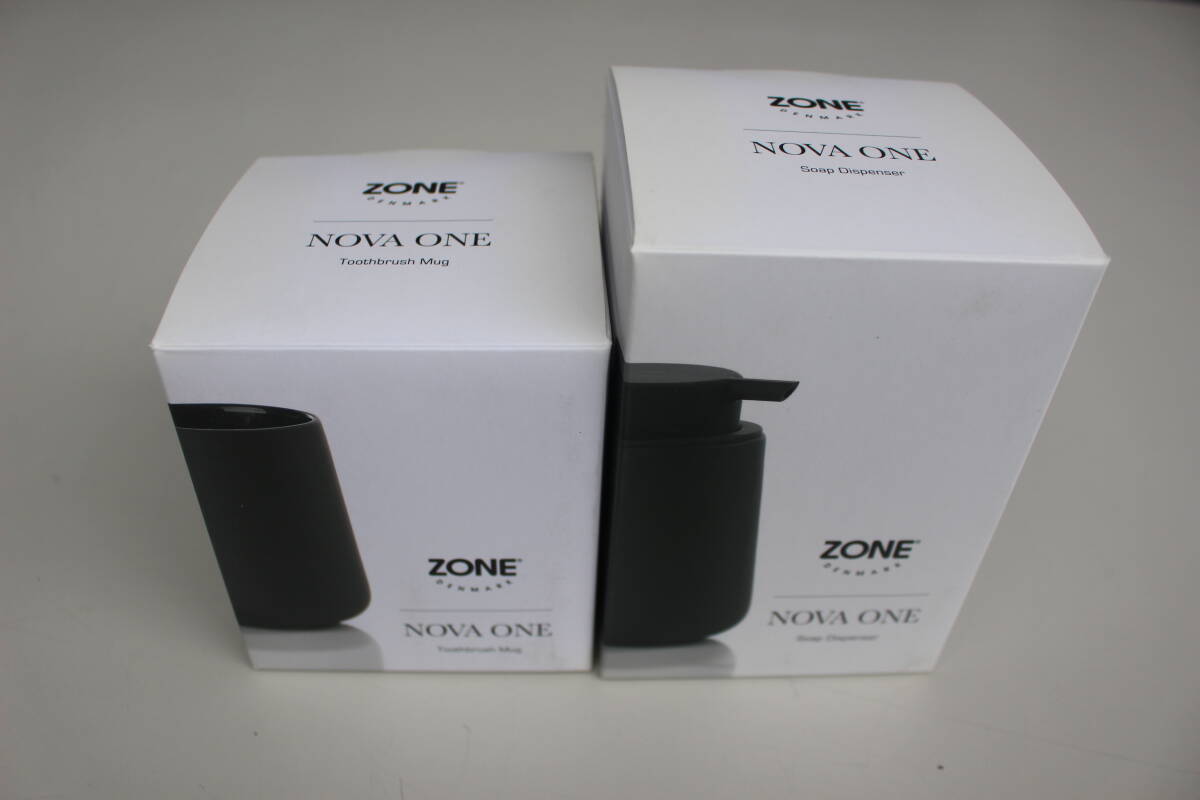 ゾーン ZONE ソープディスペンサー＆タンブラー NovaOne ブラック 87524 未使用　展示品