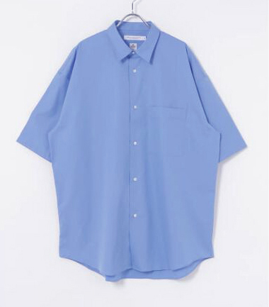 ★即決★ ( THOMAS MASON アーバンリサーチ 半袖 シャツ ブルー ) トーマスメーソン コラボ 別注 ショートスリーブ