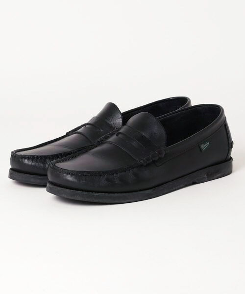 ★即決★ ( Paraboot CORAUX ローファー ブラック ) 美品 革靴 パラブーツ コロー ペニー