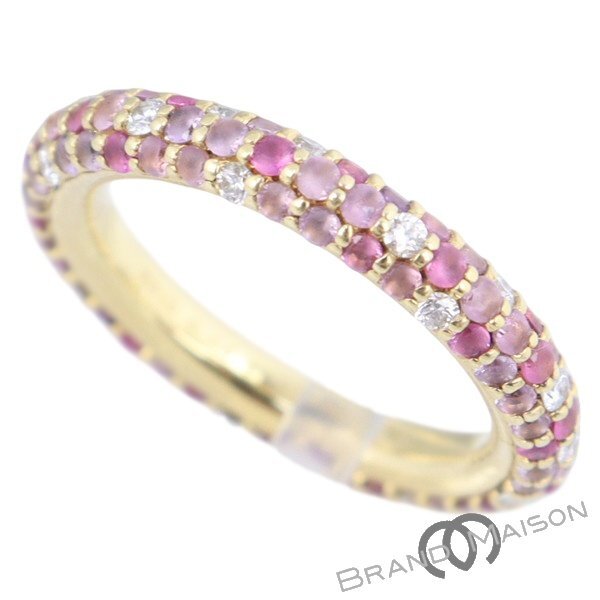 ジュエリー/エテルノ/サファイアリング/ダイヤモンド/K18YG/9号/4.5g/1.22ct/0.28ct/指輪/レディース/アクセサリー
