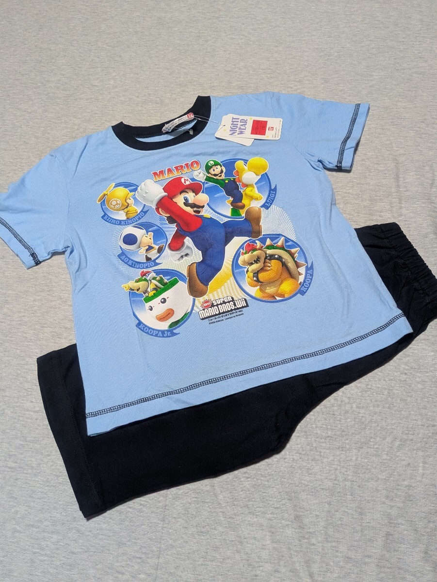 ◆新品タグ付き◆スーパーマリオ　半袖パジャマ　１１０cm◆ 半袖半ズボンパジャマ 上下セット　男児パジャマ