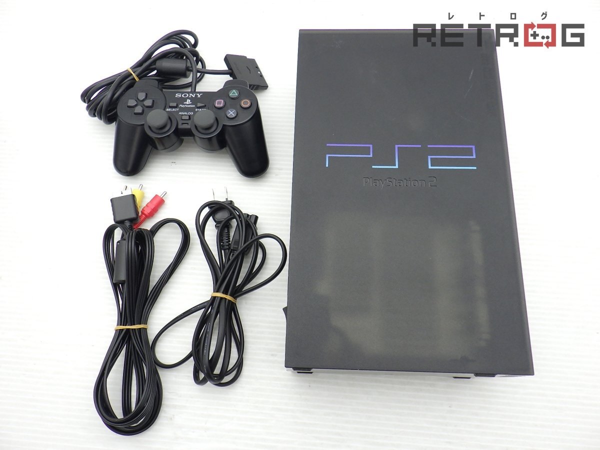 【動作品】PlayStation2本体（SCPH-50000 NB/ミッドナイト・ブラック） PS2