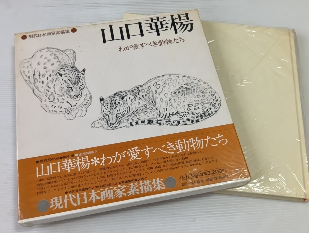 山口華楊 わが愛すべき動物たち 現代日本画像素描集 初版