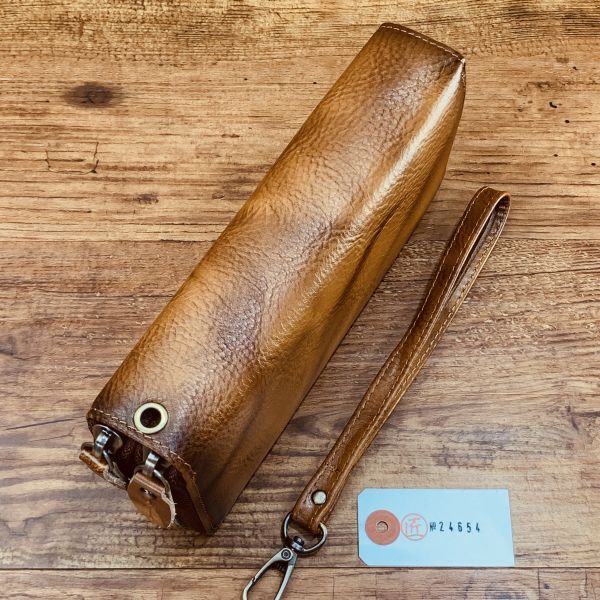 カーフレザー メンズ 財布 長財布 男性 ダブルファスナー 新品 送料無料 財布 1円 本革 ダブルジップ フルベジタブルタンニンしレザー
