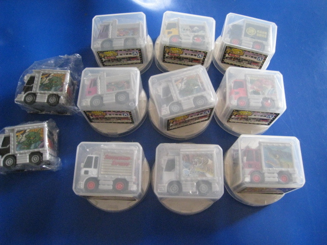 ■アオシマ デコトラミニカー 全9種11台 まとめて プルバックカー ミニカー 当時物 コレクション放出 