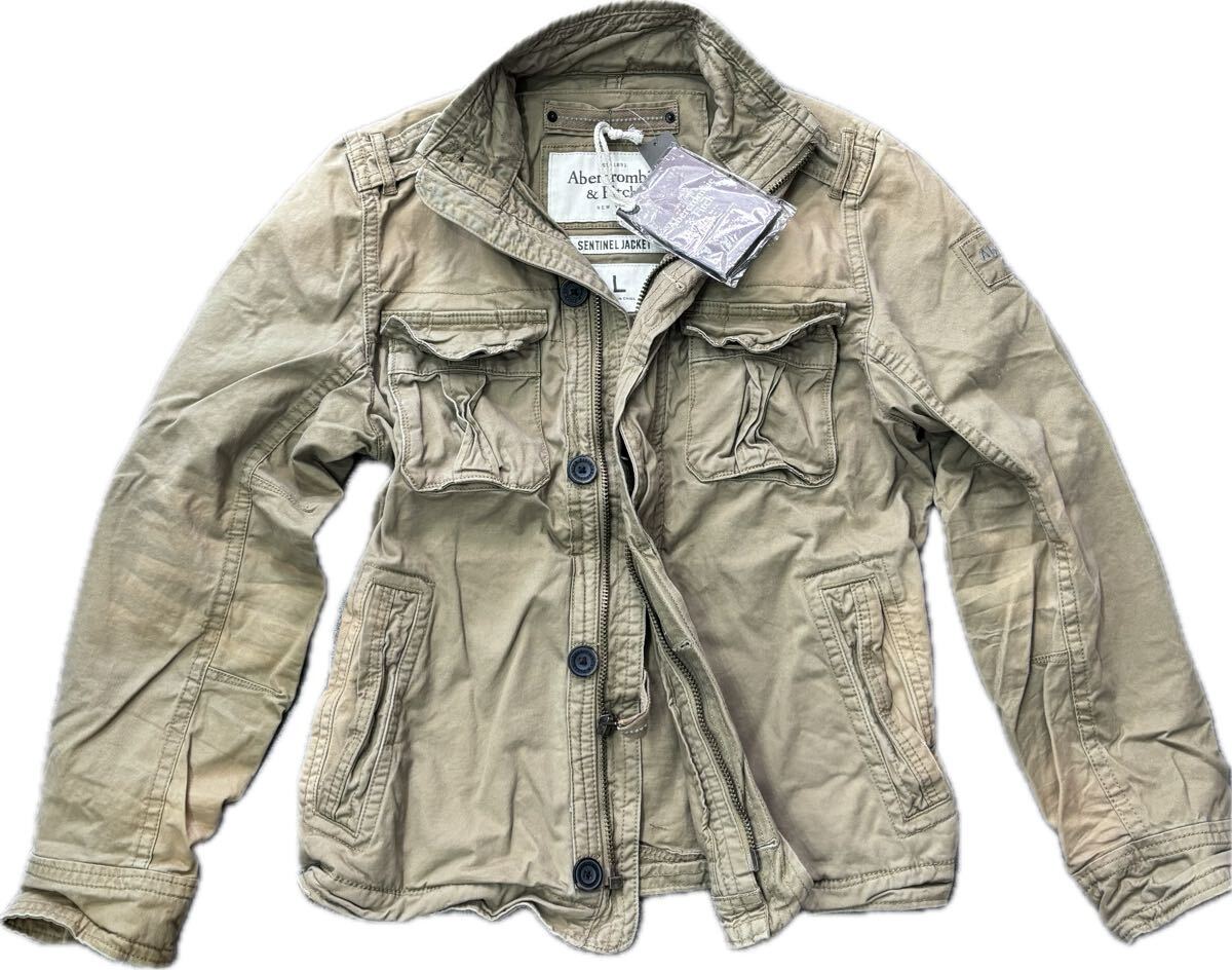未使用タグ付★Abercrombie&Fitch アバクロ★センチネルジャケット★サイズＬ